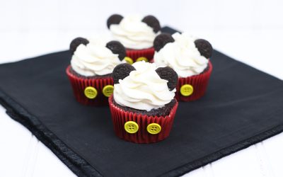 Mickey Mouse Hot Cocoa Cupcakes