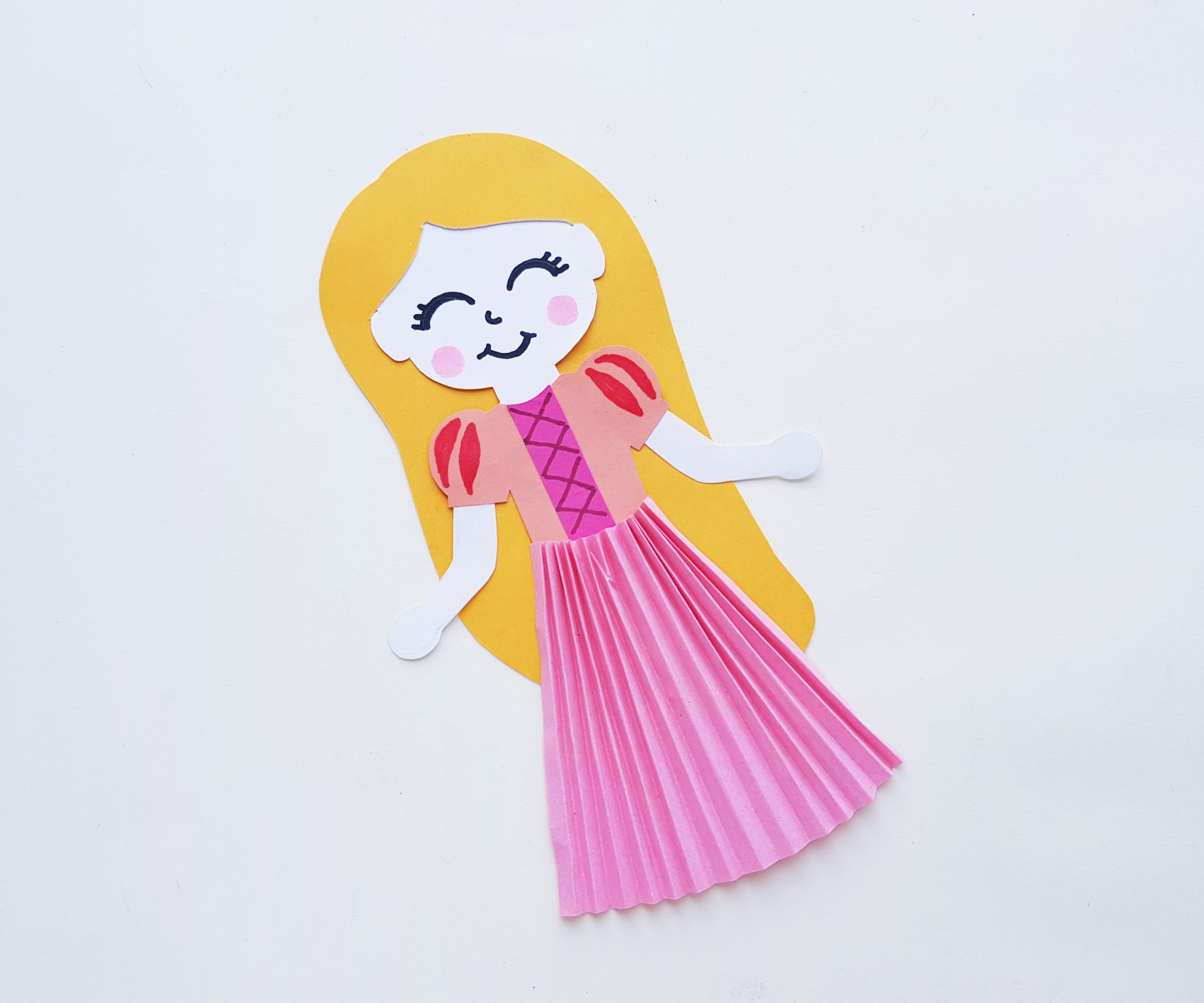 Princess Rapunzel Paper Doll Craft - Instant Impressions Travel Services
