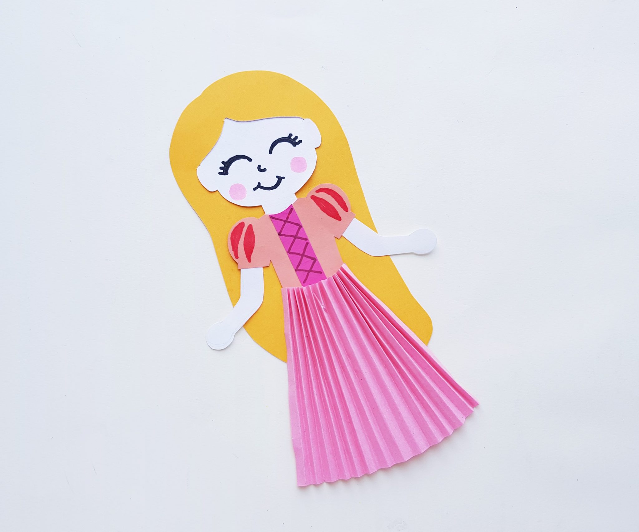 Princess Rapunzel Paper Doll Craft Instant Impressions Travel Services